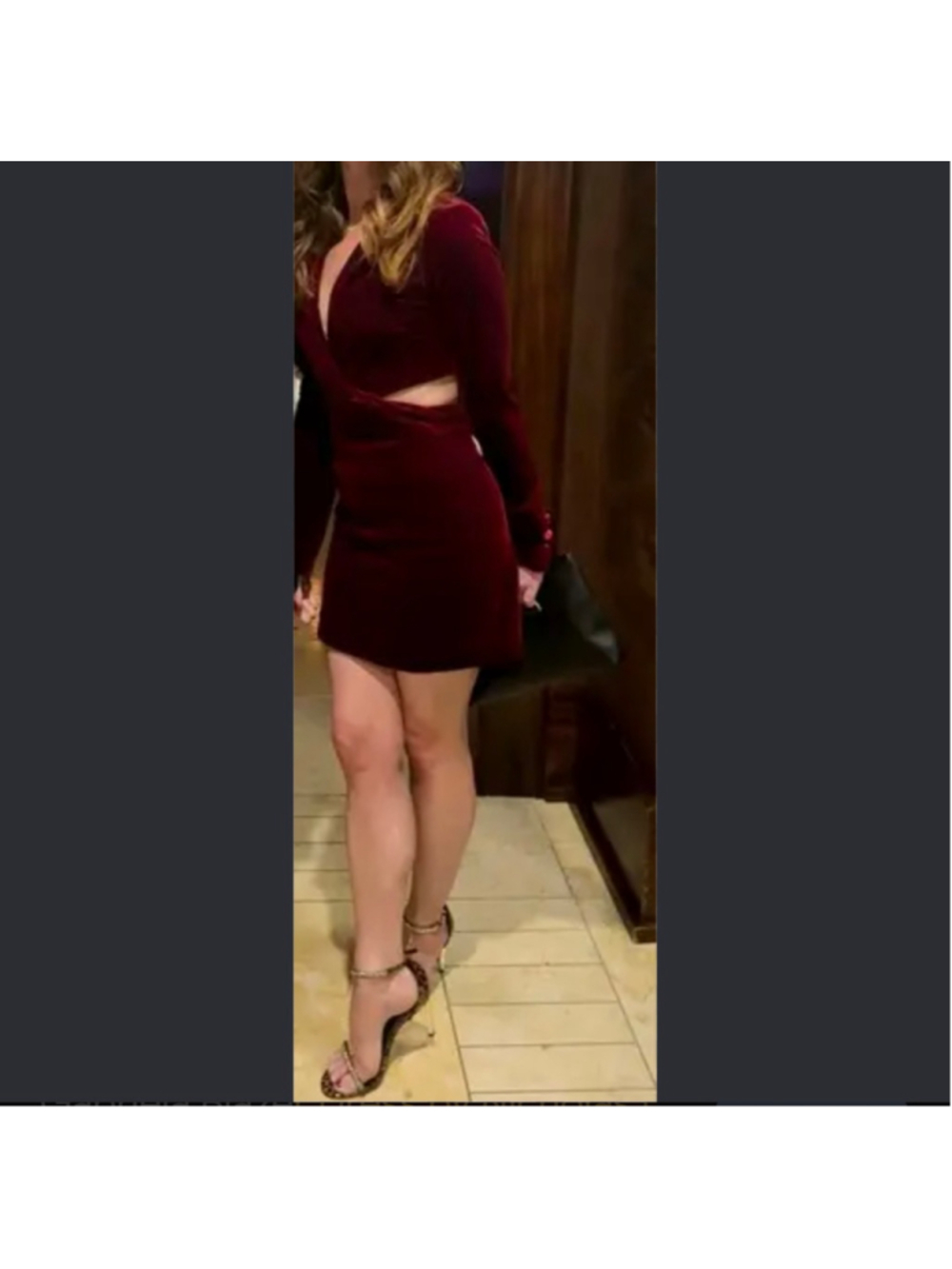 Women's Nicholas Gabriela Blazer Dress
Red Velvet Cutout Mini Dress Size 2
